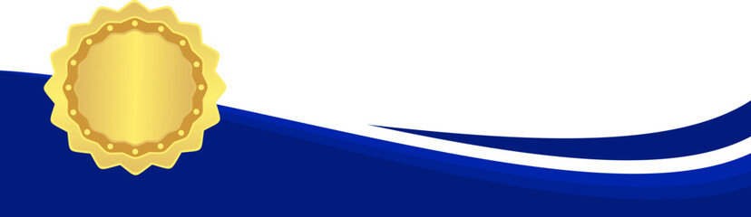 Blue Certificate Border