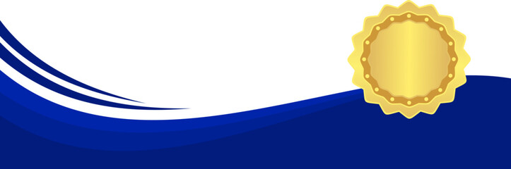 Blue Certificate Border