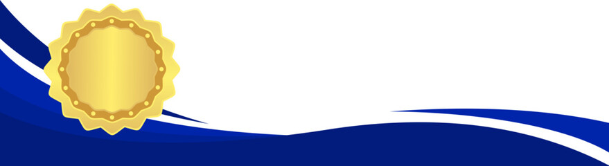 Blue Certificate Border