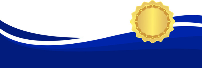 Blue Certificate Border