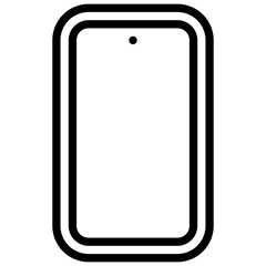 Smartphone. Editable stroke vector icon.