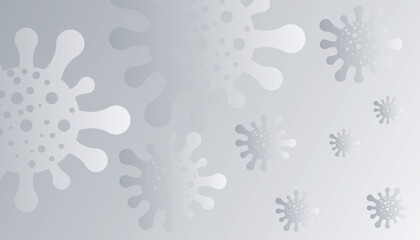 Naklejka premium Virus Vector background design for banner, greeting card, poster, prints, social media post ,flyer , T shirt with background.