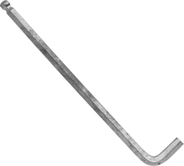 Hex key isolated on white background