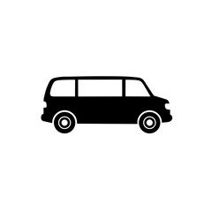 Fototapeta premium Minivan side view icon