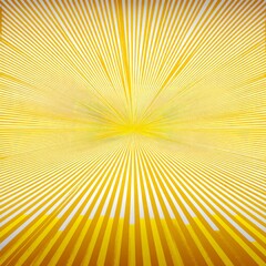 Golden Radiance: Abstract Art with Linear Focus and Bright Yellow Stripes Emanating from a Central Point
