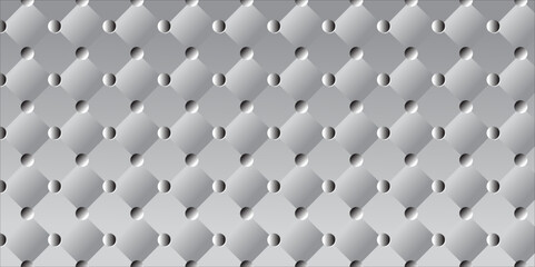 Seamless gray metal texture design with a geometric diamond plate pattern