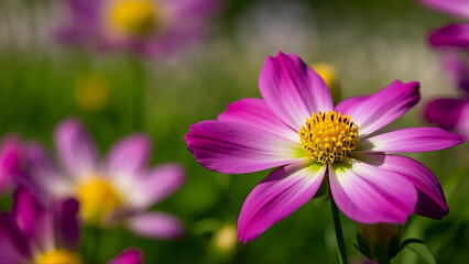 만개한 봄,여름 아름다운 꽃의 클로즈업 사진(Close-up photos of beautiful spring and summer flowers in full bloom)
