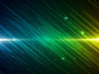 Naklejka premium Black dark blue green emerald petrol teal lime yellow white abstract background. Color gradient ombre blend. Line stripe. Bright light flash glow glitter neon metallic. Noise grain mesh. Christmas