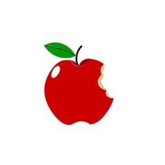 red apple vector illustration