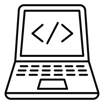 Software Engineer Writing Code vector Icon Design