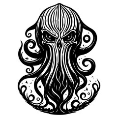 halloween cthulhu horror scary illustration sketch hand draw