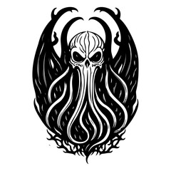 Cthulhu-esque Nightmare Entity Vector Illustration