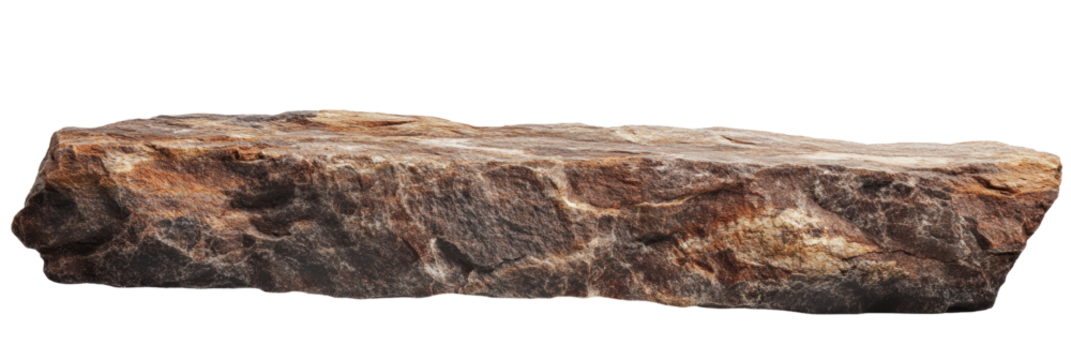 Isolated Long Brown Rock