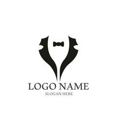 tuxedo elegant icon vector illustration template design