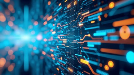 Abstract data stream convergence digital realm visual art technology close-up innovation