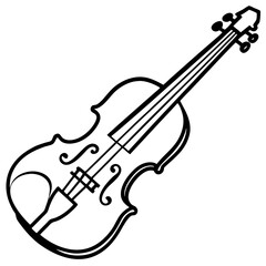 Obraz premium violin vector illustration