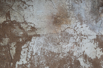 brown background, photo of a building wall with old plaster texture
