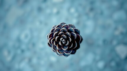 pine cone on a blue background