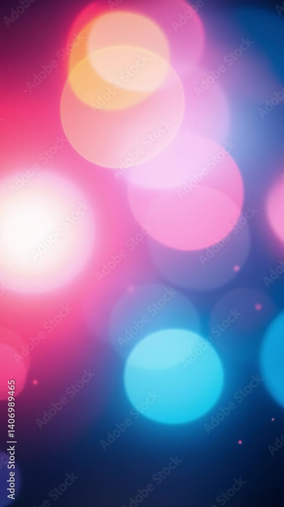 Poster blur neon glow. color light overlay. fluorescent radiance. defocused vibrant pink blue soft flecks t