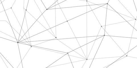 A beautiful Chaotic abstract line seamless pattern .Technology black illustration . Connected lines with dots .graphic background dots with connections for your design, illustration