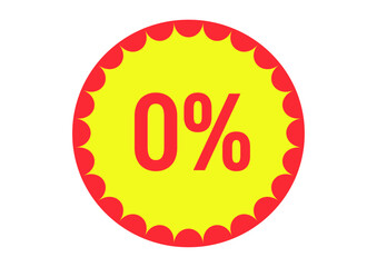 10%のフラットなアイコンイラスト