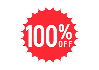 100%OFFのフラットなアイコンイラスト
