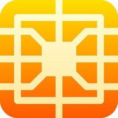 chip Illustration on a white background     