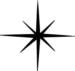 Fototapeta premium Minimalist Six Pointed Star