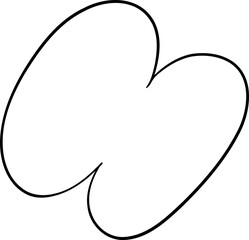 Curved Petal Abstract Shape