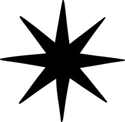 Obraz premium Bold Geometric Eight Point Star