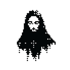 Fototapeta premium Dark Aesthetic Dithering Element