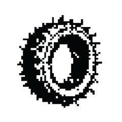 Dark Aesthetic Dithering Element