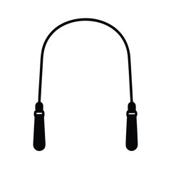 Obraz premium Outline of Jump rope on white background