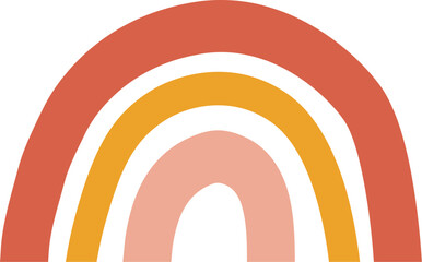 Hand drawn simple rainbow Illustration