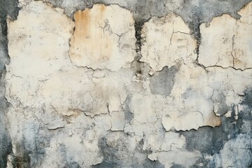 Old concrete wall texture background. Close up retro plain cream color cement material surface rough