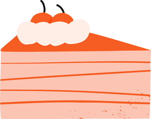 Cafe sweet cake slice on plate. A piece of cake happy birthday weddings celebrations valentine’s day