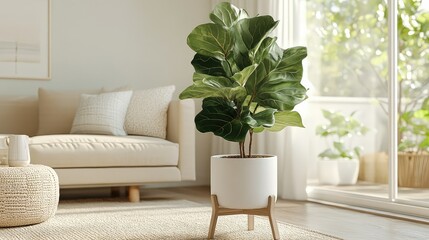 tree realistic potted plants