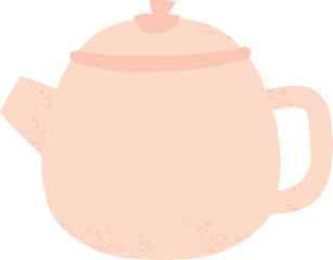 hand drawn cute vector teapots or kettles in retro and modern style illustration