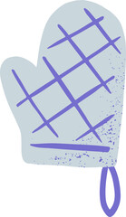 Oven Mitten baking Illustration bakery and kitchen tools