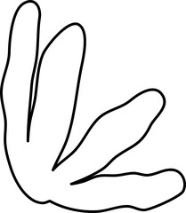 Line Organic Abstract Shape boho mid century decoration