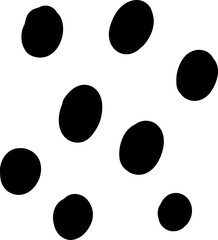 Hand drawn dotted circle texture