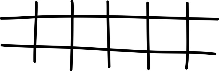 Fototapeta premium Hand drawn abstract grid