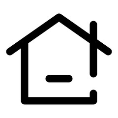 smart home dashed line icon