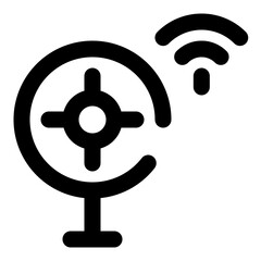 Obraz premium smart home dashed line icon