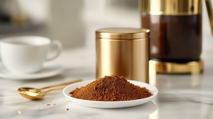 countertop gold ground coffee