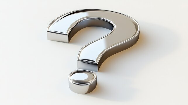 mark question white background