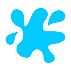 Obraz premium Vector illustration design of an abstract blue background with a water drop