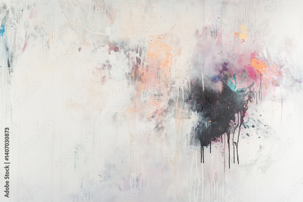Poster exploring creativity with paintbrushes and canvas on a neutral background to enhance artistic expres