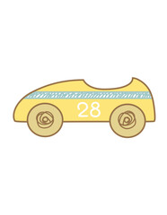 Cartoon hand-drawn vehicle element pattern