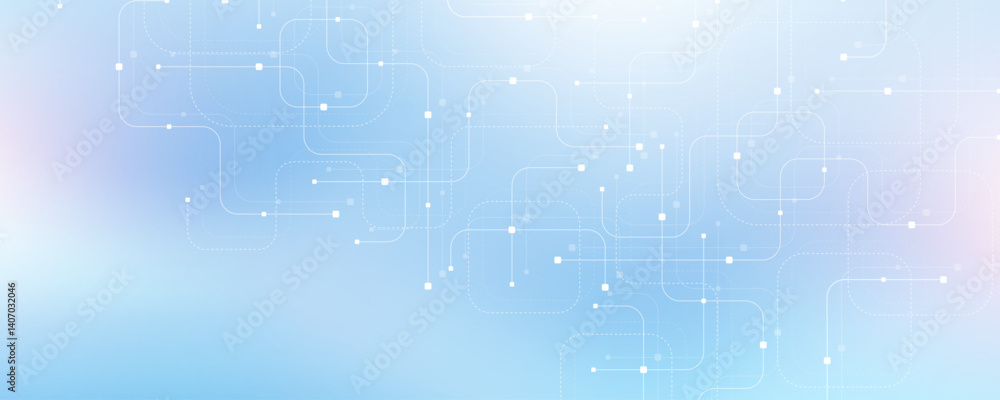 Poster Abstract background with technology circuit board texture. Modern electronic motherboard texture. Creative idea for internet technology. Tech concept for header, web banner, website, presentation.